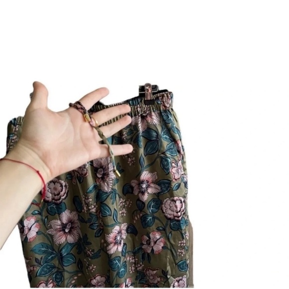 RALPH LAUREN Floral Print Twill Elastic Waist Pants Size 6 - Picture 7 of 12